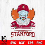 Stanford Cardinal Pennywise Horror Sport 2 Svg Eps Dxf Png File, Digital Download