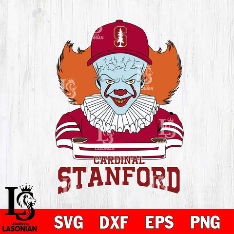 Stanford Cardinal Pennywise Horror Sport 2 Svg Eps Dxf Png File, Digital Download