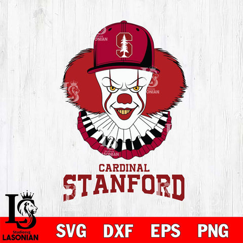 Stanford Cardinal Pennywise Horror Sport 4 Svg Eps Dxf Png File, Digital Download