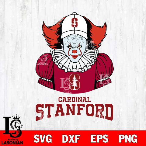 Stanford Cardinal Pennywise Horror Sport 7 Svg Eps Dxf Png File, Digital Download