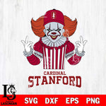 Stanford Cardinal Pennywise Horror Sport 8 Svg Eps Dxf Png File, Digital Download
