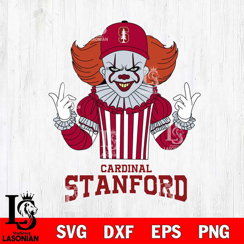 Stanford Cardinal Pennywise Horror Sport 8 Svg Eps Dxf Png File, Digital Download