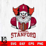Stanford Cardinal Pennywise Horror Sport 9 Svg Eps Dxf Png File, Digital Download