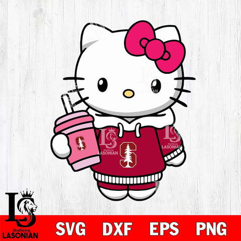Stanford Cardinal Pretty Hello Kitty Svg Eps Dxf Png File, Digital Download, Instant Download