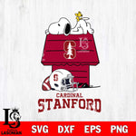 Stanford Cardinal Snoopy Chill Football SVG DXF EPS PNG FILE,Snoopy File Cut, NCAA Digital Download,Instant Download,Christmas Silhouette