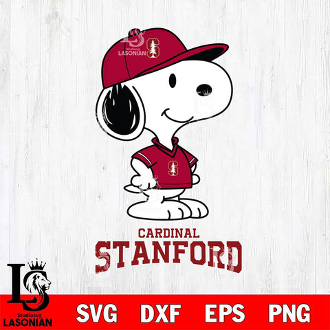 Stanford Cardinal Snoopy Football sport SVG DXF EPS PNG FILE,Snoopy File Cut, NCAA Digital Download,Instant Download,Christmas Silhouette