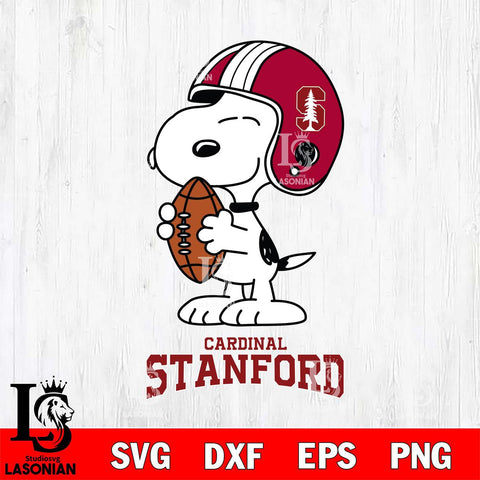 Stanford Cardinal Snoopy Rugby Svg Eps Dxf Png File, NCAA svg , Digital Download , Instant Download, Cricut File
