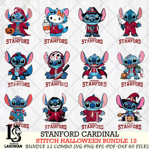 Stanford Cardinal Stitch Horror Bundle 12 SVG Svg Eps Dxf Png File, NCAA svg, Digital Download, Instant Download