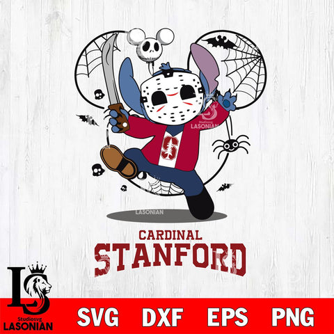 Stanford Cardinal Stitch jason voorhees Halloween Svg Eps Dxf Png File, Digital Download, Instant Download