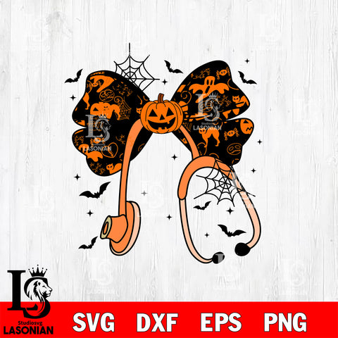 Stethoscope Nurse Halloween SVG DXF EPS PNG FILE, Digital Download,Instant Download, Silhouette