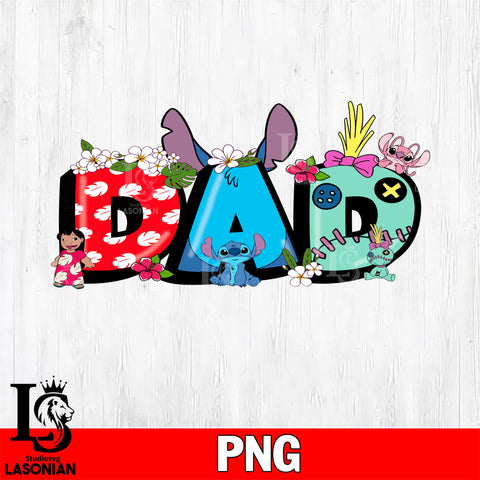 Stitch Dad png file, Digital Download, Instant Download