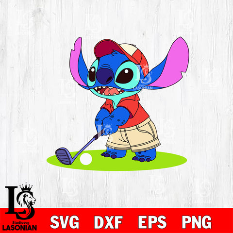 Stitch Golf svg eps dxf png file, Digital Download, Instant Download