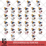 Stitch Baseball Champion MLB SVG DXF EPS PNG FILE, Big bundle MLB File Cut, Digital Download,Instant Download, Silhouette, Cricut