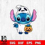 Stitch Boo Halloween SVG DXF EPS PNG FILE, Halloween File Cut, Digital Download,Instant Download, Silhouette, Cricut