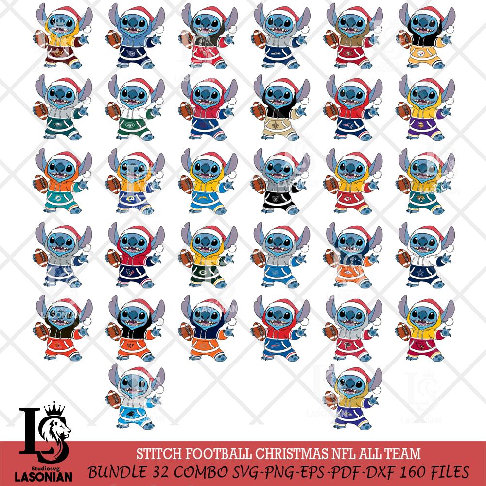 Stitch Football Christmas NFL – lasoniansvg