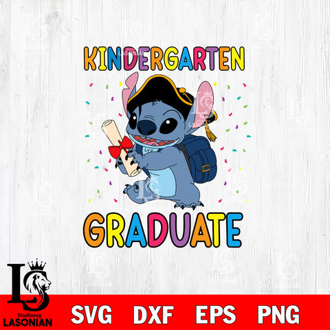 Stitch Graduation 2025 svg, Kindergarten Graduate SVG DXF EPS PNG FILE, Graduation File Cut,Digital Download,Instant Download,Disney Svg Files