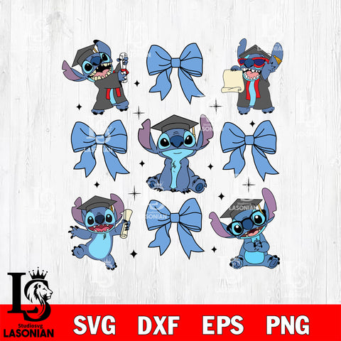 Stitch Graduation SVG DXF EPS PNG FILE, File Cut,Digital Download,Instant Download, Cricut