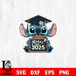 Stitch Graduation , Class Of 2025 SVG DXF EPS PNG FILE,Graduation File Cut,Digital Download,Instant Download, Silhouette