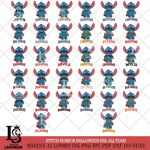 Stitch Horror Halloween NHL Svg Eps Dxf Png File,Bundle NHL svg, Digital Download, Instant Download
