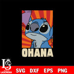 Stitch Ohana SVG DXF EPS PNG FILE, Graduation File Cut, Digital Download,Instant Download, Silhouette, Cricut