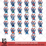 Stitch Reindeer NFL ALL TEAM Svg Eps Dxf Png File, Digital Download, Instant Download