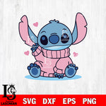 Stitch Winter Jacket SVG DXF EPS PNG FILE, Disney svg ,Christmas Digital Download,Instant Download, Silhouette