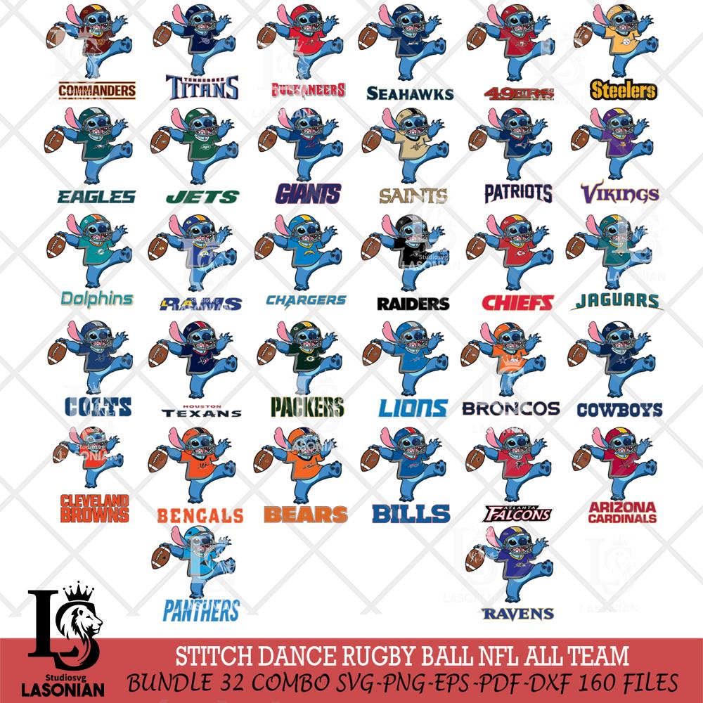 Stitch dance rugby ball NFL – lasoniansvg
