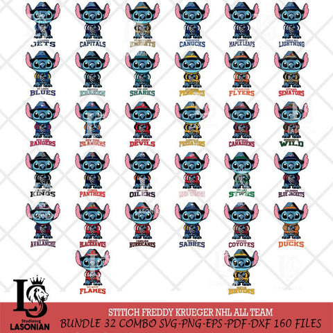 Stitich Freddy Krueger NHL Svg Eps Dxf Png File,Bundle NHL svg, Digital Download, Instant Download