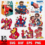 Super man father Bundle SVG DXF EPS PNG FILE, Halloween File Cut, Digital Download,Instant Download, Silhouette,Horror Cricut