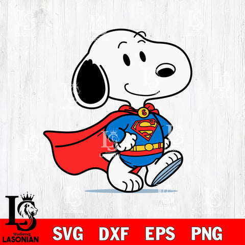 Superman Snoopy SVG DXF EPS PNG FILE, Graduation File Cut, Digital Download,Instant Download, Silhouette, Cricut