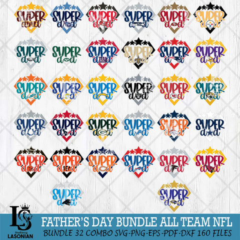 Supper Dad NFL Svg Eps Dxf Png File, Digital Download, Instant Download