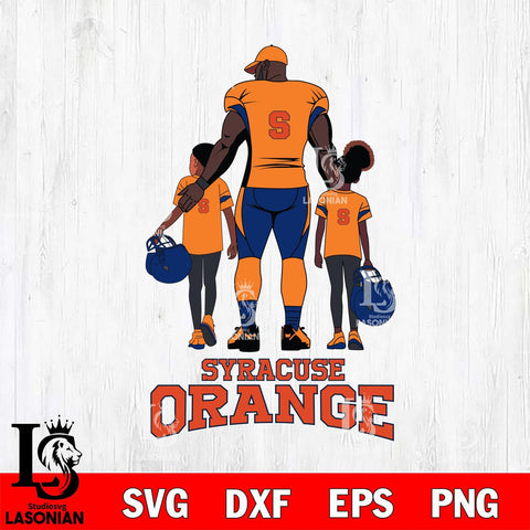 Syracuse Orange 3 Father and son Rugby SVG DXF EPS PNG FILE,NCAA SVG, Father day Digital Download,Instant Download, Silhouette