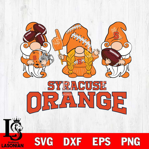Syracuse Orange 3 Gnomes Football Svg Eps Dxf Png File, Digital Download, Instant Download