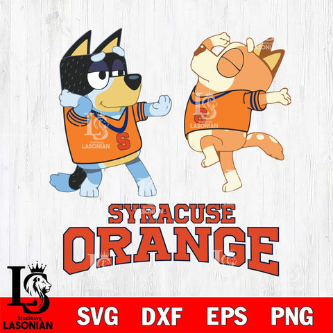 Syracuse Orange Bluey Dance Svg Eps Dxf Png File, Digital Download, Instant Download