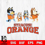 Syracuse Orange Bluey Dance Mode Squats Svg Eps Dxf Png File, Digital Download, Instant Download