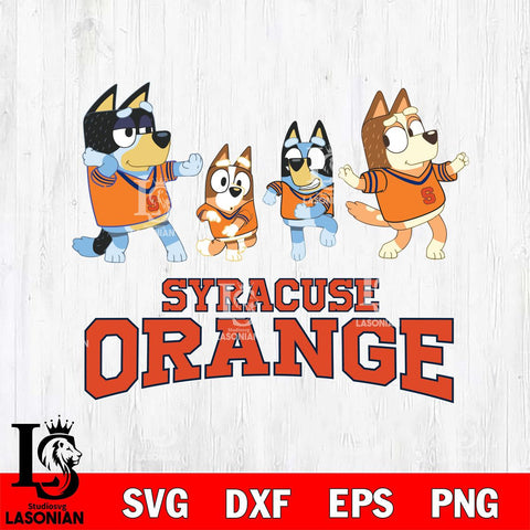 Syracuse Orange Bluey Dance Mode Squats Svg Eps Dxf Png File, Digital Download, Instant Download
