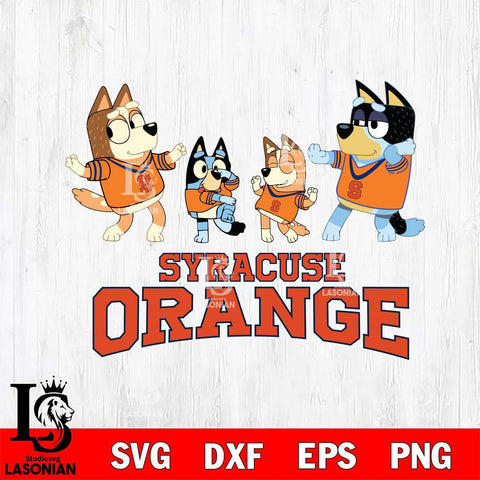 Syracuse Orange Bluey Dance Squats Svg Eps Dxf Png File, Digital Download, Instant Download