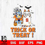 Syracuse Orange Bluey Trick or Treat Halloween Svg Eps Dxf Png File, Digital Download, Instant Download