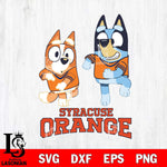 Syracuse Orange Bluey with Chilli Dance Svg Eps Dxf Png File, Digital Download, Instant Download