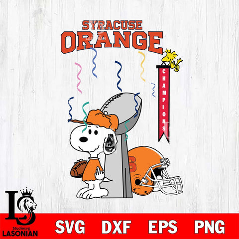 Syracuse Orange Charlie Brown and Snoopy Super Bowl Svg Eps Dxf Png File, NCAA svg , Digital Download , Instant Download, Cricut File