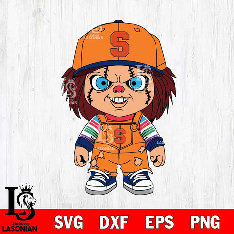 Syracuse Orange Chucky Football Horror Halloween Svg Eps Dxf Png File, NCAA svg, Digital Download, Instant Download