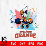 Syracuse Orange Cute Daisy Duck Cheerleader SVG DXF EPS PNG FILE, NCAA File Cut,Digital Download,Instant Download