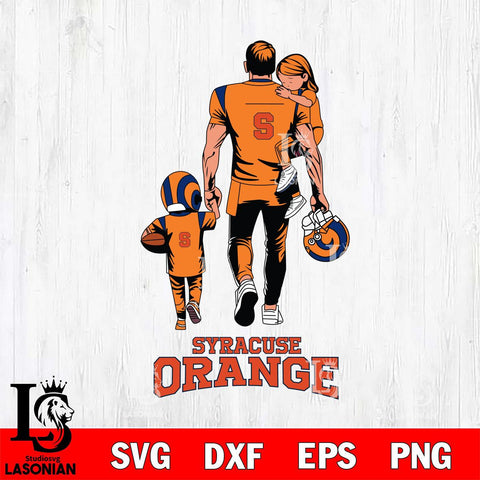 Syracuse Orange Father And Son Football SVG DXF EPS PNG FILE,NCAA SVG, Father day Digital Download,Instant Download, Silhouette