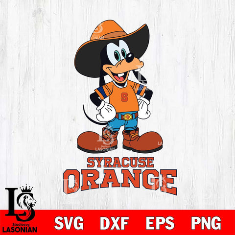 Syracuse Orange Goofy Cowboy Sport SVG DXF EPS PNG FILE,NCAA svg ,Football Digital Download,Instant Download, Silhouette