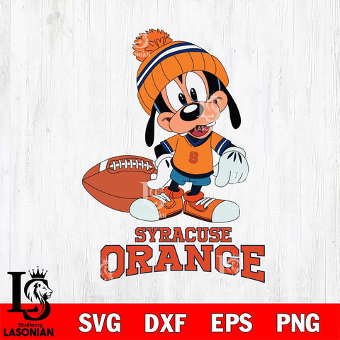 Syracuse Orange Goofy Football SVG DXF EPS PNG FILE,NCAA svg ,Football Digital Download,Instant Download, Silhouette
