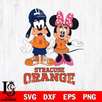 Syracuse Orange Goofy and Minnie mouse Football SVG DXF EPS PNG FILE,NCAA svg ,Football Digital Download,Instant Download, Silhouette
