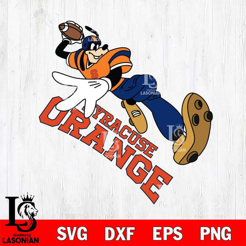 Syracuse Orange Goofy rugby player SVG DXF EPS PNG FILE,NCAA svg ,Football Digital Download,Instant Download, Silhouette