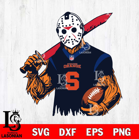 Syracuse Orange Jason Voorhees Horror 11 Svg Eps Dxf Png File, NCAA svg, Digital Download, Instant Download