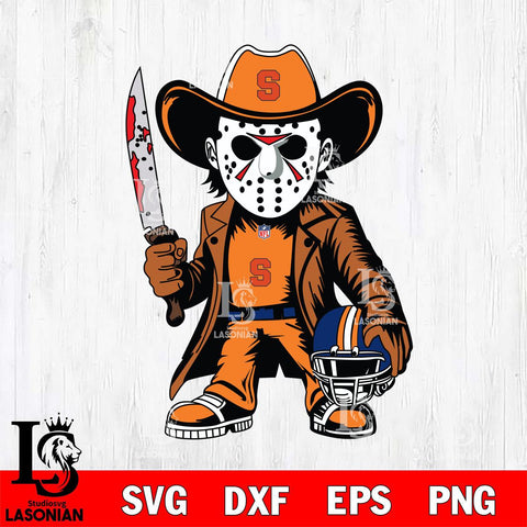 Syracuse Orange Jason Voorhees Horror Svg Eps Dxf Png File, NCAA svg, Digital Download, Instant Download