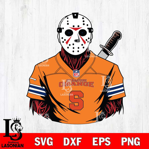Syracuse Orange Jason Voorhees Horror 4 Svg Eps Dxf Png File, NCAA svg, Digital Download, Instant Download